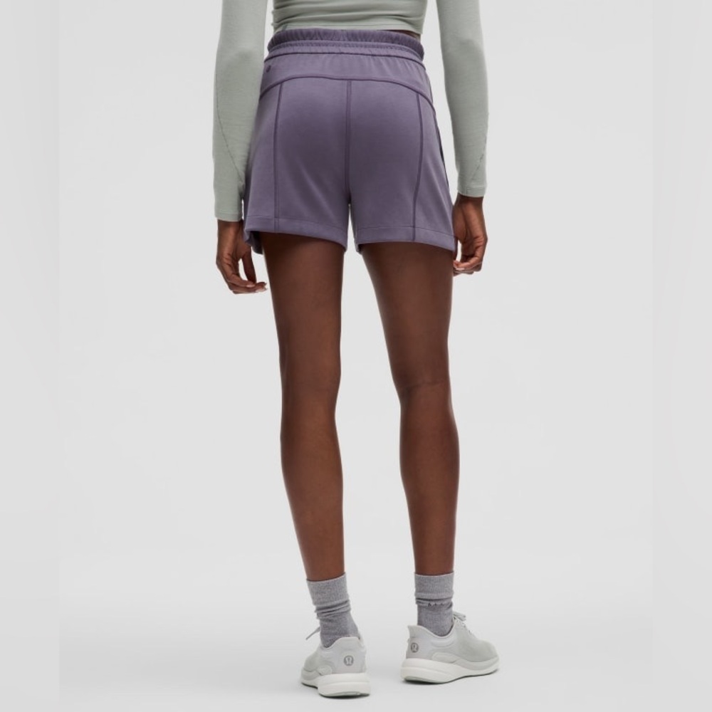 New Lululemon Softstreme high-rise short Sz4 color Nightfall MSRP: $78 - Picture 3 of 9